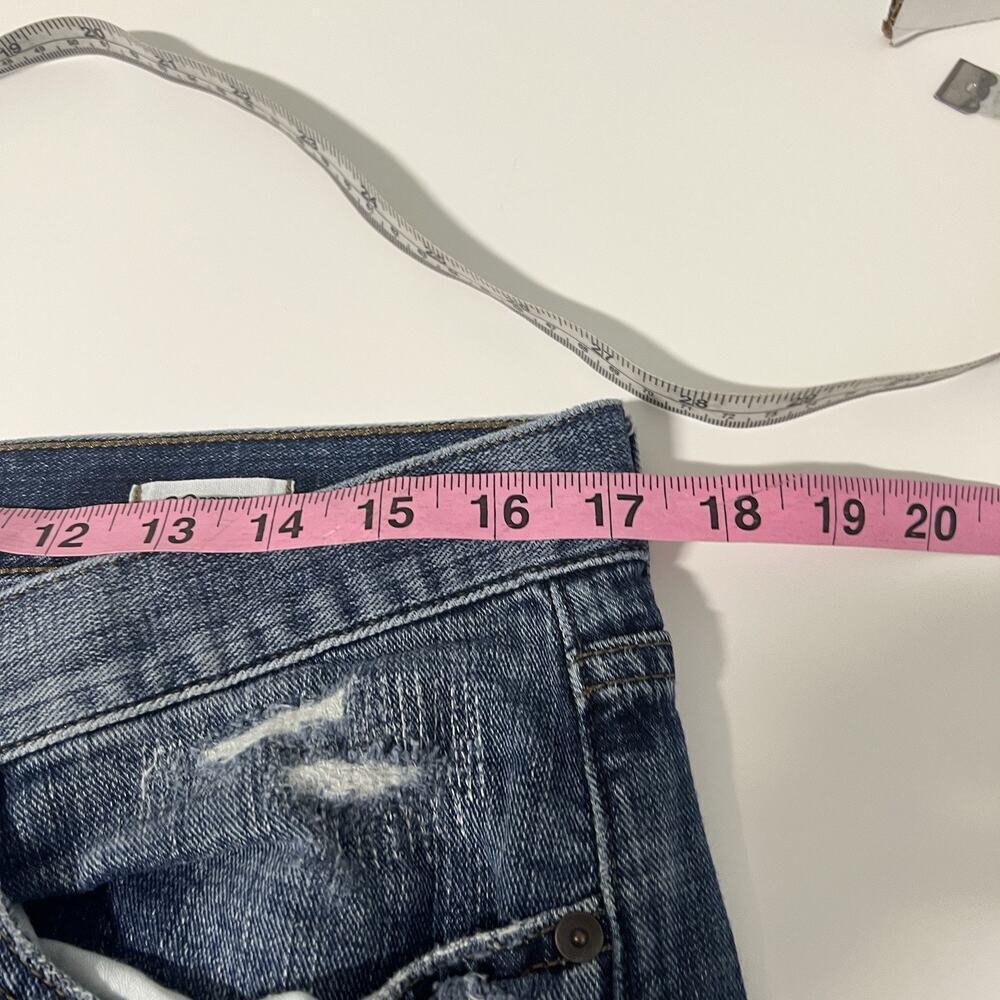 Banana Republic Premium Denim Womens Boyfriend Jeans Size 30 Blue 5 Wide Leg - Picture 9 of 11
